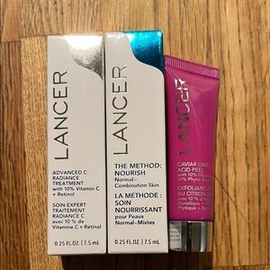 NWT Lancer 3 Piece Skincare Sample Kit